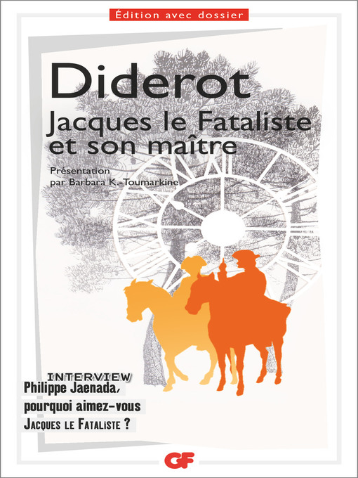 Title details for Jacques le Fataliste et son maître by Denis Diderot - Wait list